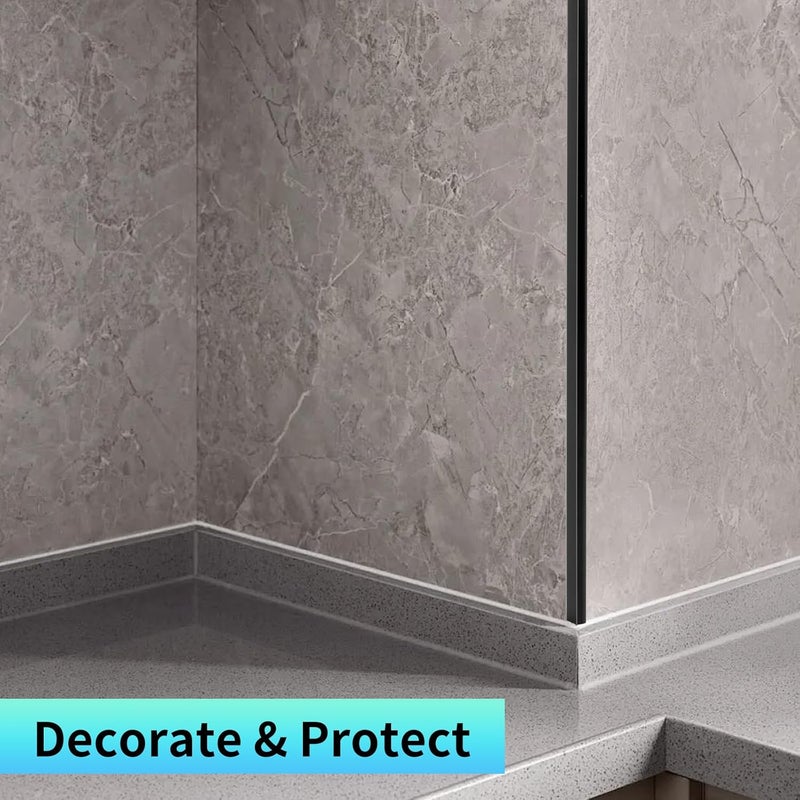 SELECT LIGHTING Peel and Stick Metal Edge for Hexagon Tiles (Brushed Black,10 Piece) - Image 5